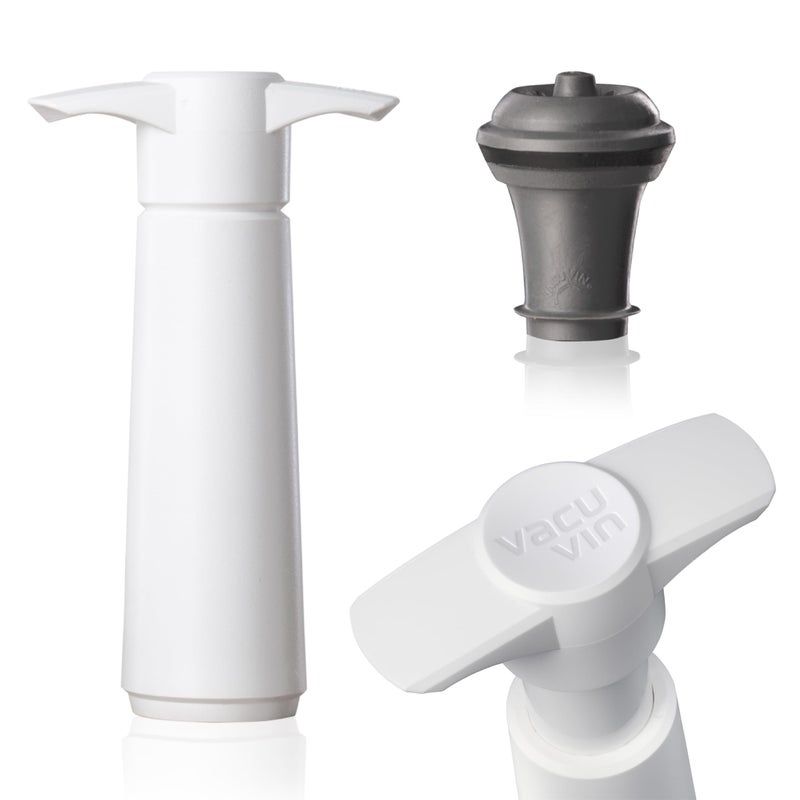 Vacu Vin Vacu Vin Vacuum Wine Saver with White Pump 128