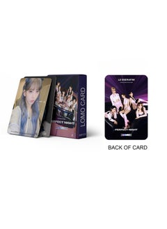 EHOME 55Pcs LE SSERAFIM New Album Perfect Night Lomo Card  - Image 4