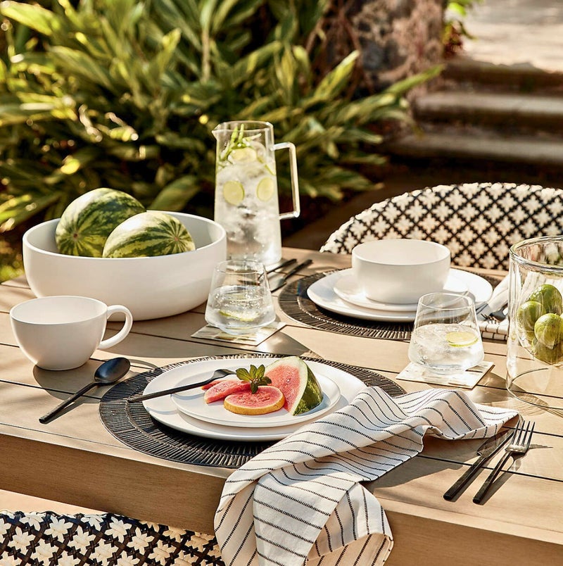 Tognana Arpa Woven Placemat 38cm Black – Modern Table Mat for Dining Table, Kitchen & Home, Durable Heat Resistant Non Slip Placemat, Easy to Clean Elegant Tableware for Daily & Formal Use - Image 4