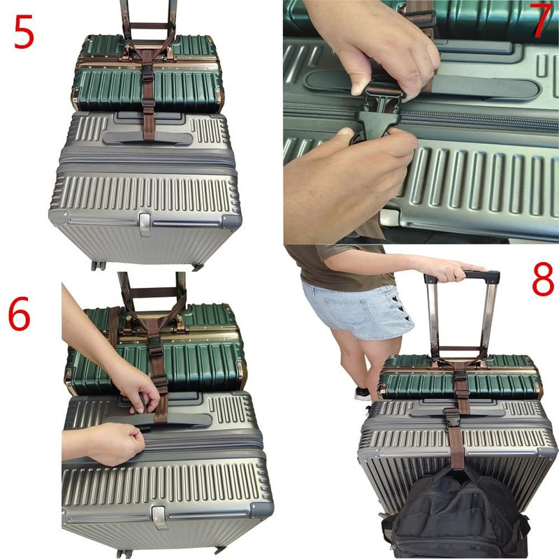 HDHYK 2 Pack Travel Accessories Luggage Straps - Add a Bag Suitcase Strap Belt(Black) - Image 3
