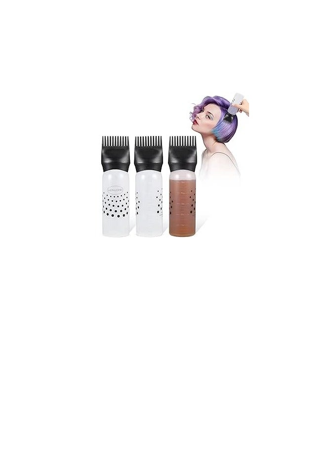 Generic Hair Oil Bottle, Oil Comb 120ML Hair Tools Hair Dye Applicator Brush Bottles Styling Tool Hair Coloring 1 PCS - Image 1
