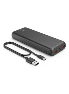 Hama Hama PD20-HD Power Bank, 20000 mAh Capacity, USB-C & Micro-USB Inputs, 2x USB-A & USB-C Outputs, PD/QC 3.0 Charging Technology, LED Capacity Indicator, Anthracite |Black  - Image 2