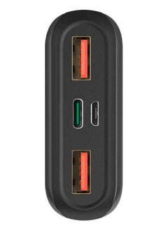 Hama Hama PD20-HD Power Bank, 20000 mAh Capacity, USB-C & Micro-USB Inputs, 2x USB-A & USB-C Outputs, PD/QC 3.0 Charging Technology, LED Capacity Indicator, Anthracite |Black  - Image 4