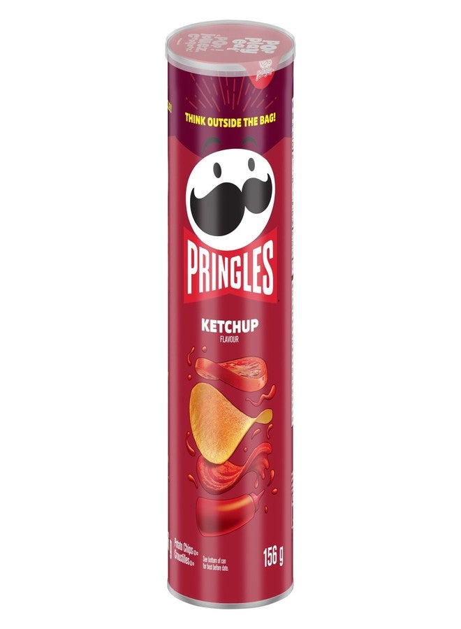 Pringles رقائق بطاطس برينجلز، كاتشب، 156 جرام/5.50 أونصة {مستوردة من كندا} - Image 1