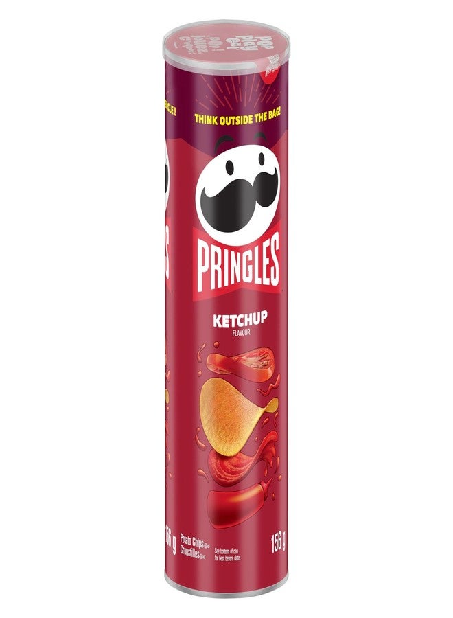 Pringles رقائق بطاطس برينجلز، كاتشب، 156 جرام/5.50 أونصة {مستوردة من كندا} - Image 4
