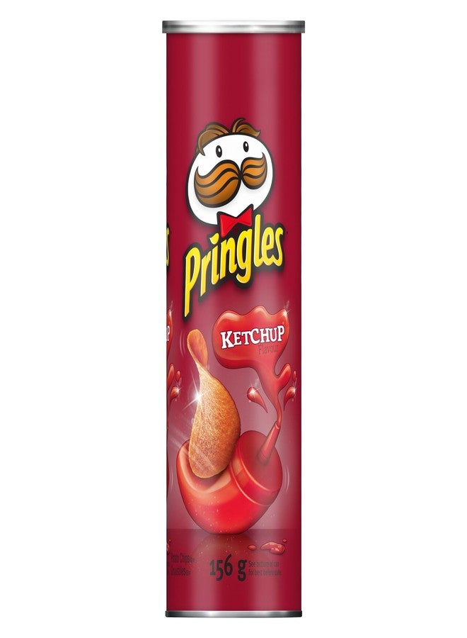 Pringles رقائق بطاطس برينجلز، كاتشب، 156 جرام/5.50 أونصة {مستوردة من كندا} - Image 2