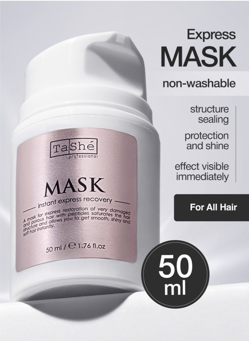 Tashe Leave-In Peptide Hair Mask with Amino Acid Complex for Instant Repair & Heat Protection, 50 ml  - Image 1