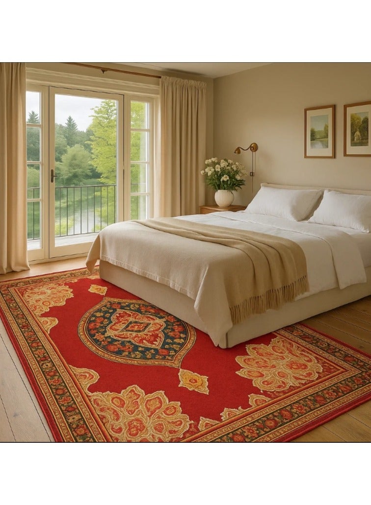 LINGWEI Large Area Rug 200x300cm Washable Non-Slip Carpet Soft Modern & Vintage Design Home Décor Rug - Image 1