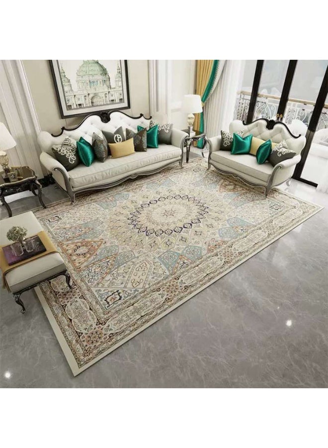 LINGWEI Large Area Rug 200x300cm Washable Non-Slip Carpet Soft Modern & Vintage Design Home Décor Rug - Image 5