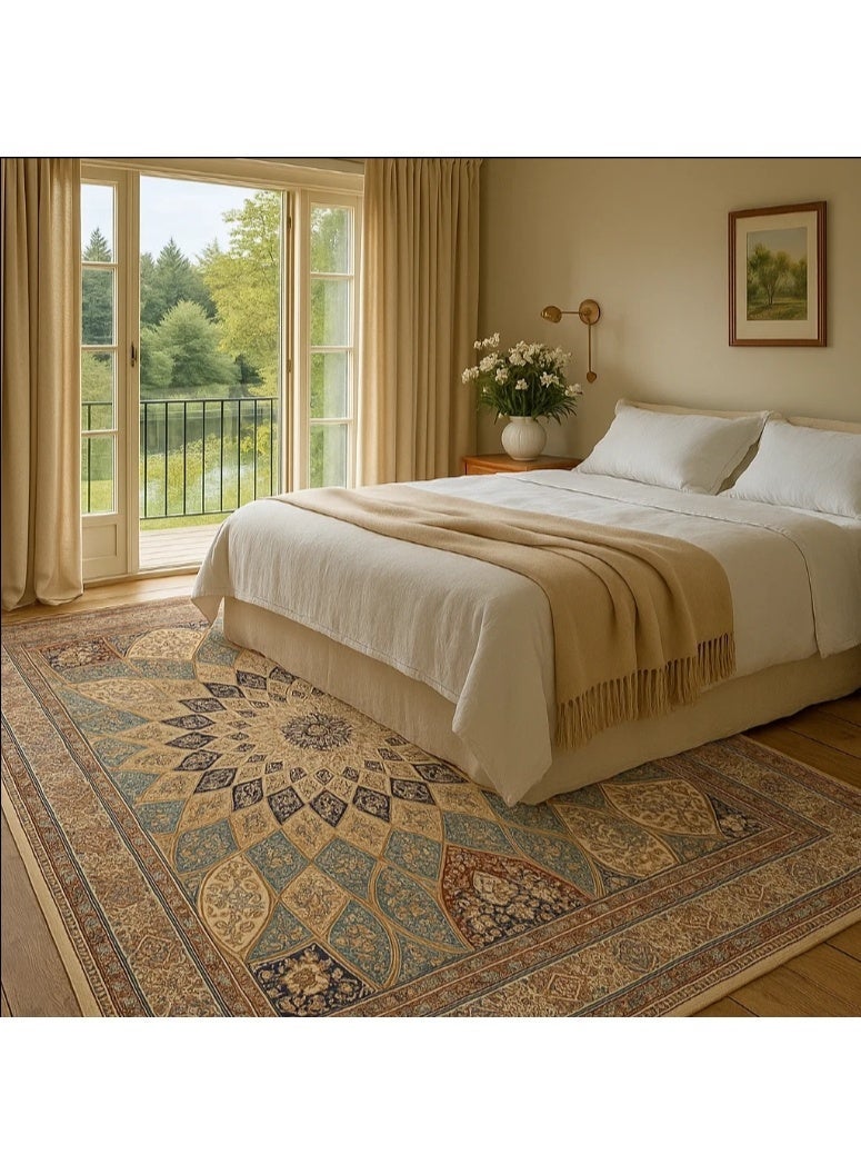 LINGWEI Large Area Rug 200x300cm Washable Non-Slip Carpet Soft Modern & Vintage Design Home Décor Rug - Image 1