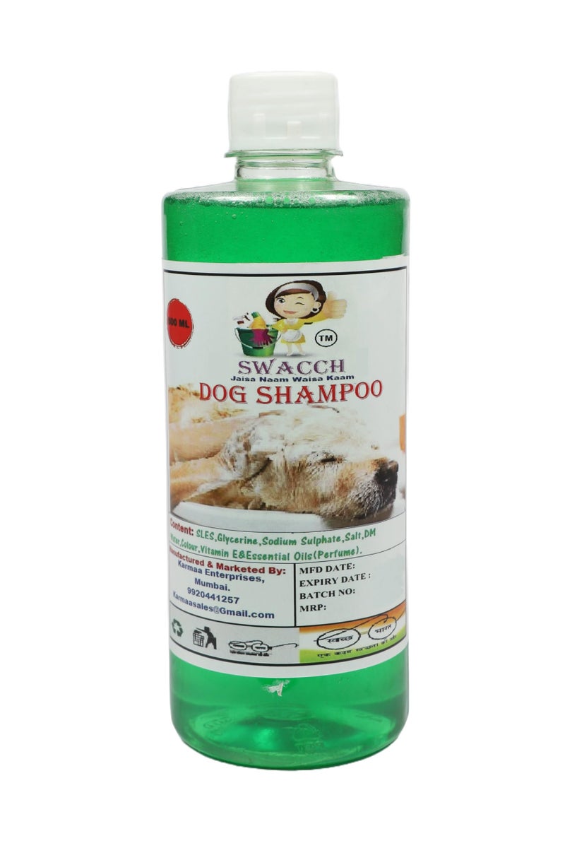 swacch Shampoo | Puppy Safe Shampoo | PH Balanced | Ditch to Itch for Dog Shampoo 500ml (Neem Alovera) + Spike Ball Chew Toy Combo Pack - Image 2