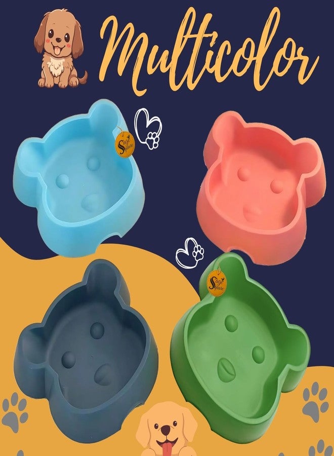 Sage Square Pet Feeding Bowl - Non-Slip, Bowl for Dogs & Cats, Ideal for Wet & Dry Food & Water, Easy to Clean & Hygienic Design, Rust-Resistant, Lightweight, Breeds (Type 1) - Image 5