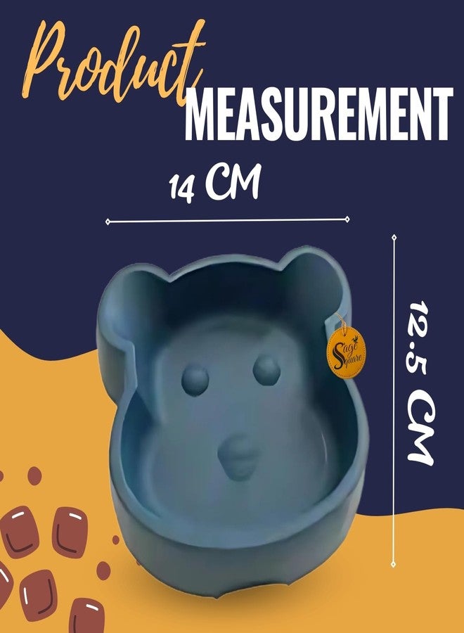 Sage Square Pet Feeding Bowl - Non-Slip, Bowl for Dogs & Cats, Ideal for Wet & Dry Food & Water, Easy to Clean & Hygienic Design, Rust-Resistant, Lightweight, Breeds (Type 1) - Image 4