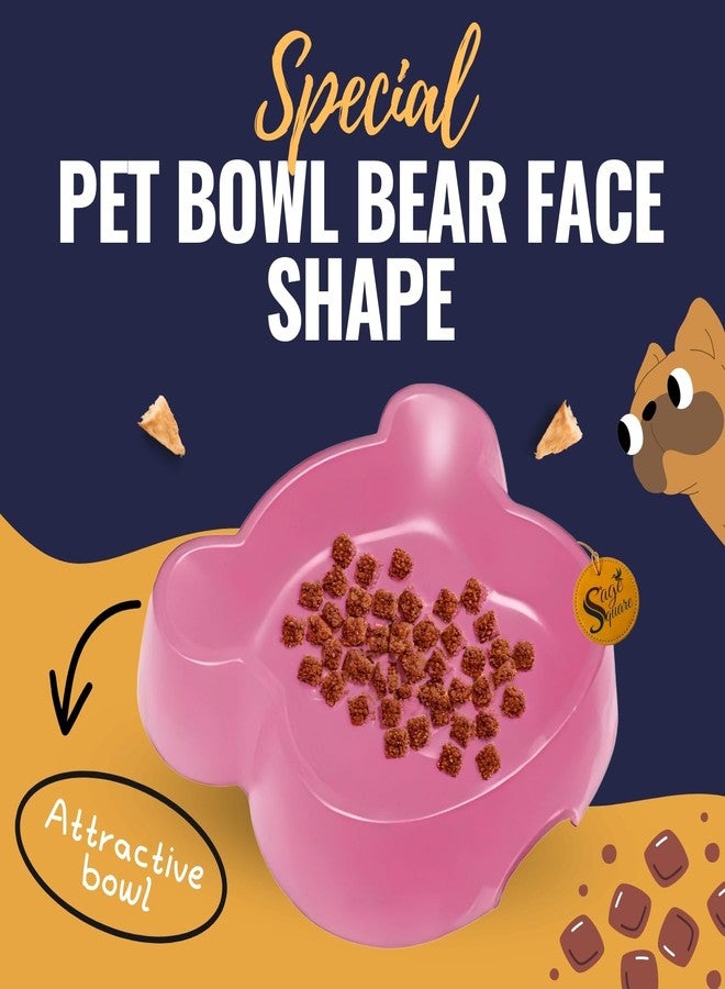 Sage Square Pet Feeding Bowl - Non-Slip, Bowl for Dogs & Cats, Ideal for Wet & Dry Food & Water, Easy to Clean & Hygienic Design, Rust-Resistant, Lightweight, Breeds (Type 1) - Image 2