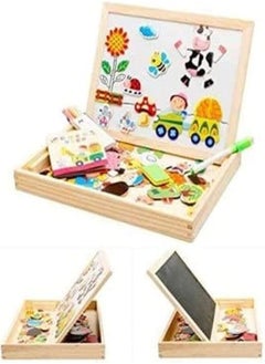 Generic Figures Animals Magnetic Chalkboard with Multicolor Chalk 