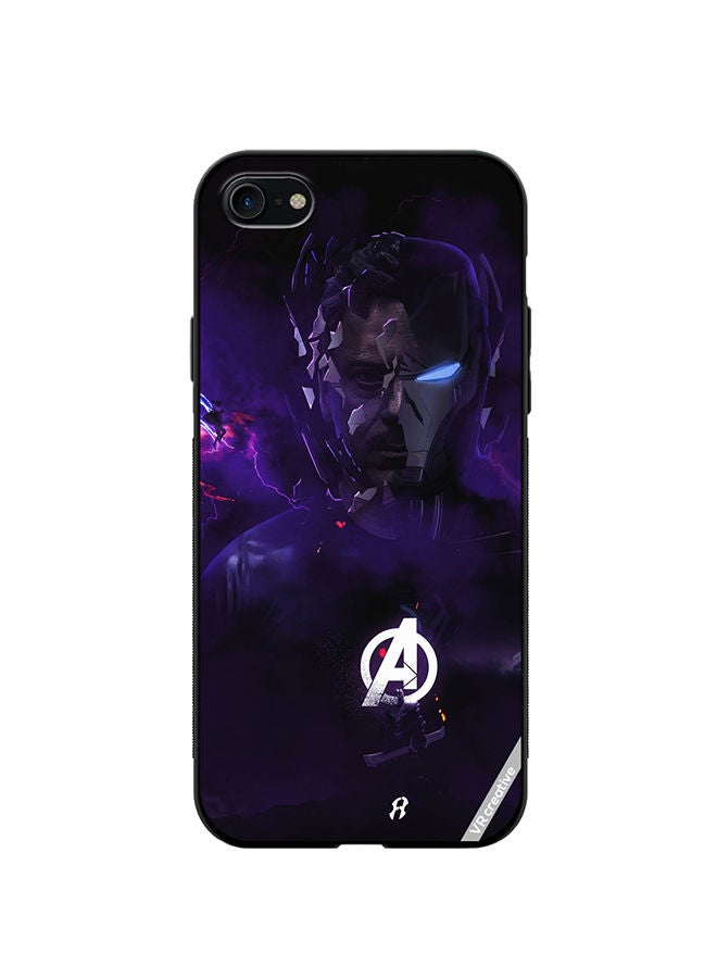 VR CREATIVE Protective Case Cover For Apple iPhone SE (2022) Iron Man Avenger Design Multicolour - Image 1