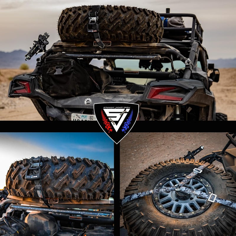 Straight Jacket Crew Y Strap for Spare Tire - Heavy Duty Tie-Down for UTV and Offroad Accessories - Image 5
