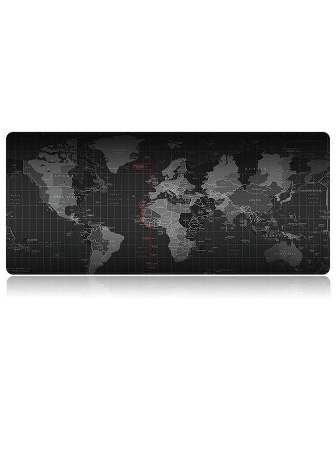 BURAQ Extended Large Anti-Slip World Map Pattern Soft Rubber Smooth Cloth Surface Game Mouse Pad Keyboard Mat, Size: 100 x 50cm  - Image 2