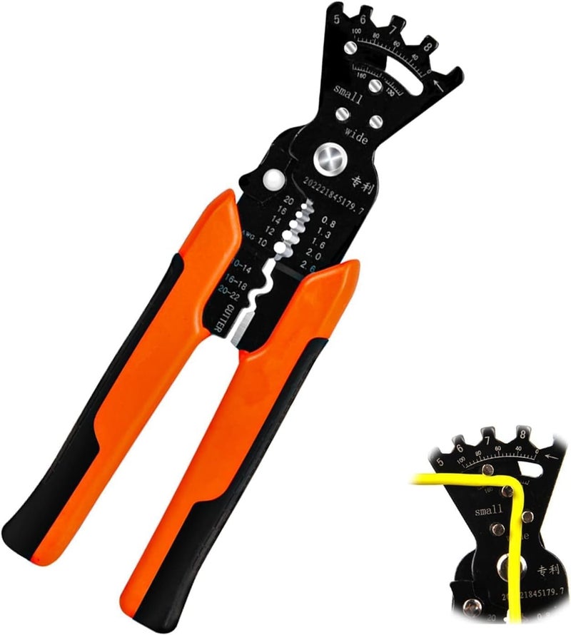 Stodern 5 in 1 Wire Stripping Pliers Multifunctional Cable Stripper Cutter Crimper Wrench Tool Automatic Wire Stripper Wire Winding Crimping Cutting for Electricians Technicians Home Repairs - Image 1