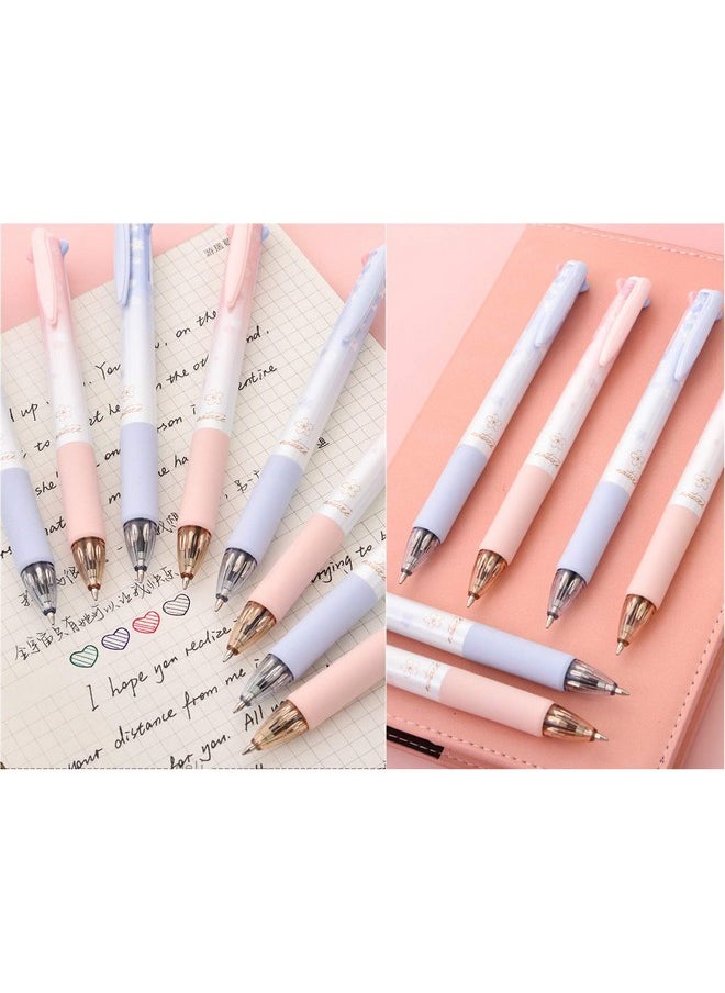 Ipienlee - Cherry Multicolor Ballpoint Pens Set 0.7 Mm Ball Point Pen 4 Color Ink (Black, Blue, Red, Green) In One Retractable Ballpoint Pen (12 Pcs) - Image 1