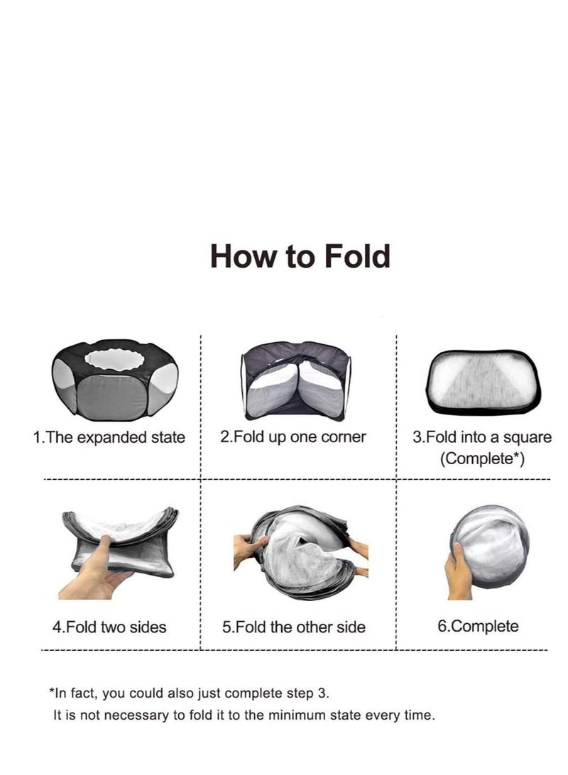 سيوسي أرنب قفص الحيوانات الصغيرة خيمة الهامستر روضة للأطفال مع المحمولة تنفس شفافة في الهواء الطلق ساحة داخلي سياج الحيوانات الأليفة ل أرنب النمس - Image 4