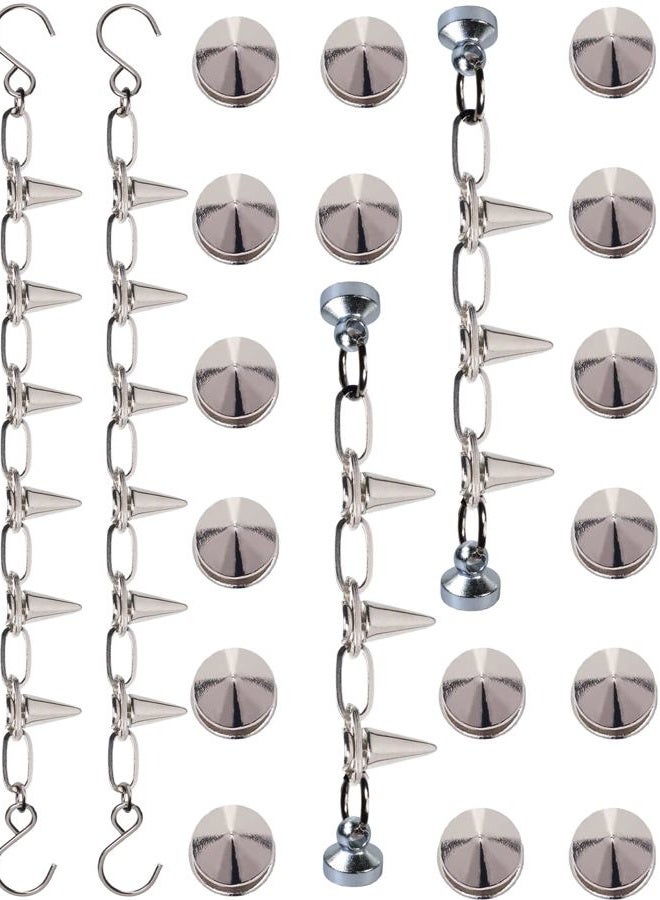 GIDDITZ Shoe Chains Punk Rivet Cone Spike Shoe Charms for Women Man Boy, other, other - Image 4