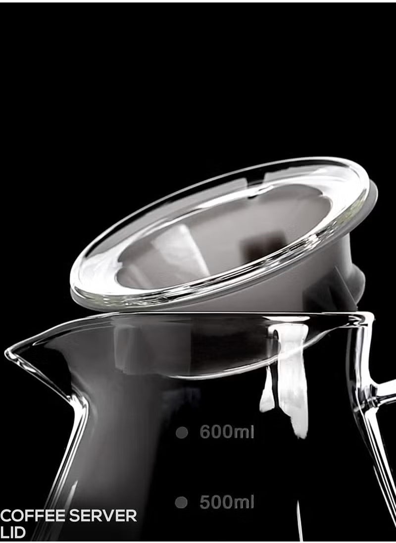 ULHYC - Coffee Filter Set Coffee Filters And Coffee Pots 600ml - Image 1
