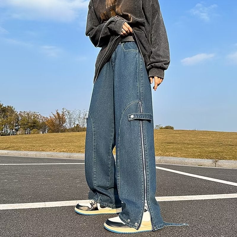 Unisex Casual Daily Denim Jeans - Image 1