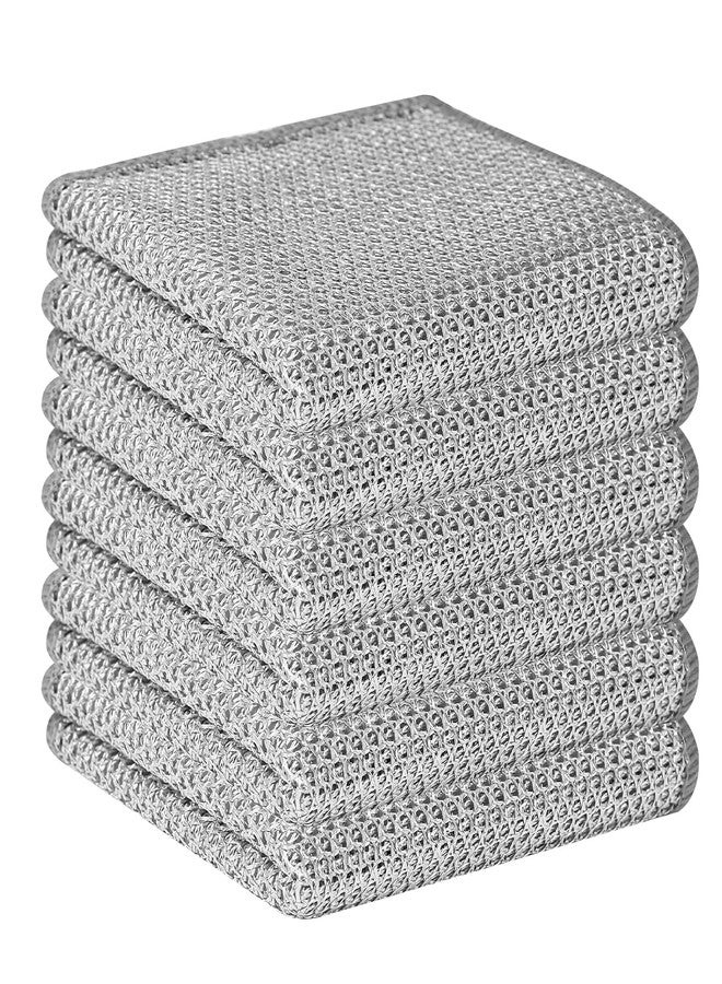 Cleanfly 6 pcs Wire Dishwashing Rag for Wet and Dry,Non-Scratch Wire Dishcloth,Multipurpose Cleaning Pads, Time-Saver Kitchen Wipes Cleaning Cloths - Image 1