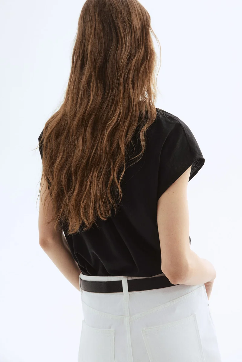 اتش اند ام Band-collar blouse