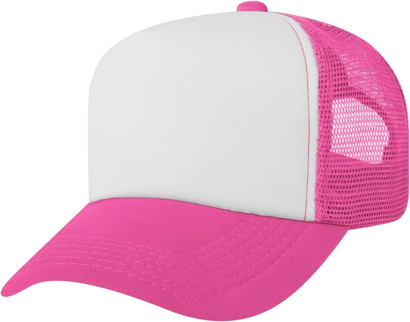 TopTie Kids 5 Panel Trucker Cap Mesh Snapback Hat Foam Front for Boys Girls Aged 3-7 Years Old - Image 2