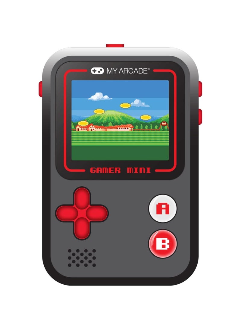 My Arcade Gamer Mini Classic-Red: Miniature Handheld Gaming System Packed with 160 Games, 1.8'' Color Display - Black and Red - Image 1