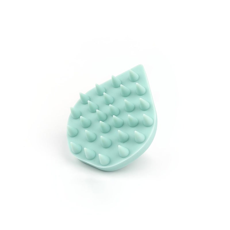 Blue Raindrop Shaped Shampoo Brush Massager For Head Massage Hair Care Dandruff Removal Cleaning Brush Large Bathroom Hair Brush For Women Home Use Manual Hair Detangling Cleansing Massage Tool 1pc - Image 5