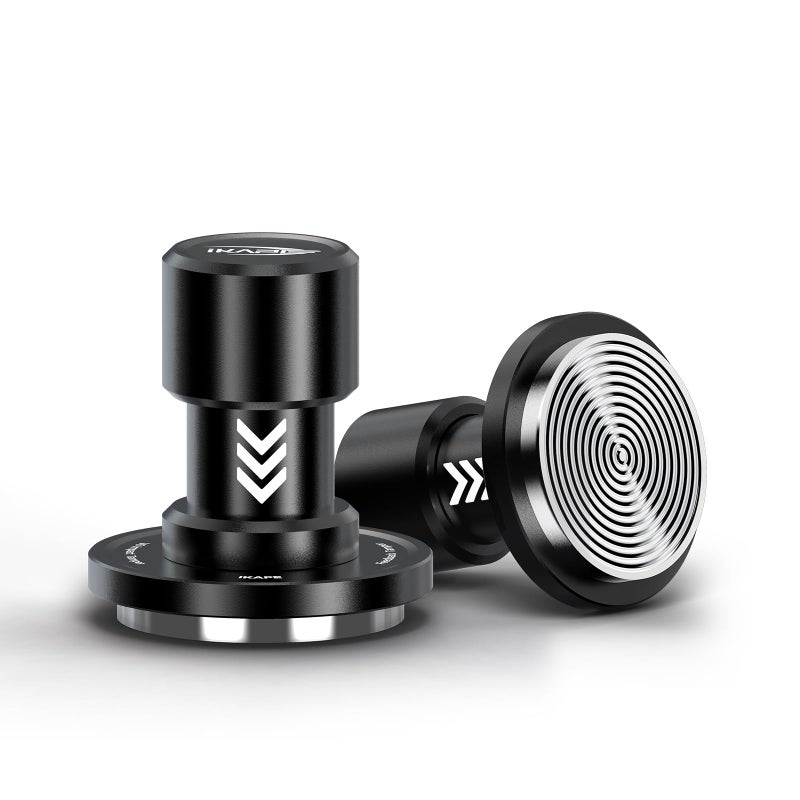 IKAPE تامبر إسبرسو IKAPE 51MM V6 مع ردود فعل صوتية، زنبركات قابلة للتبديل 15lb/30lb، تامبر إسبرسو منخفض الارتفاع مع نظام ثلاثي الزنبرك، يناسب فلاتر البورتافلتر 51mm - Image 1