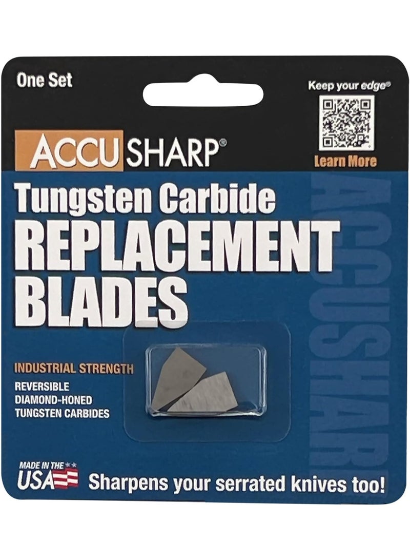 AccuSharp AccuSharp Knife Sharpener Blades, Tungsten Carbide Replacement Blades, 2 Pieces Reversible Replacement Blades, Industrial Sharpener Accessories - Image 4