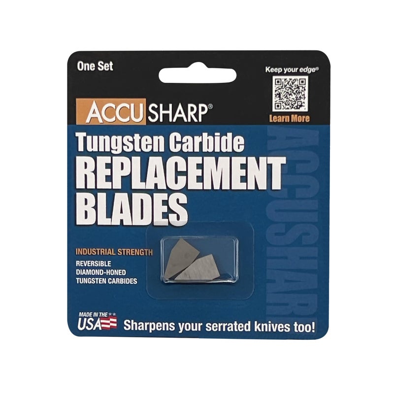 AccuSharp Knife Sharpener Blades, Tungsten Carbide Replacement Blades, 2 Pieces Reversible Replacement Blades, Industrial Sharpener Accessories - Image 3