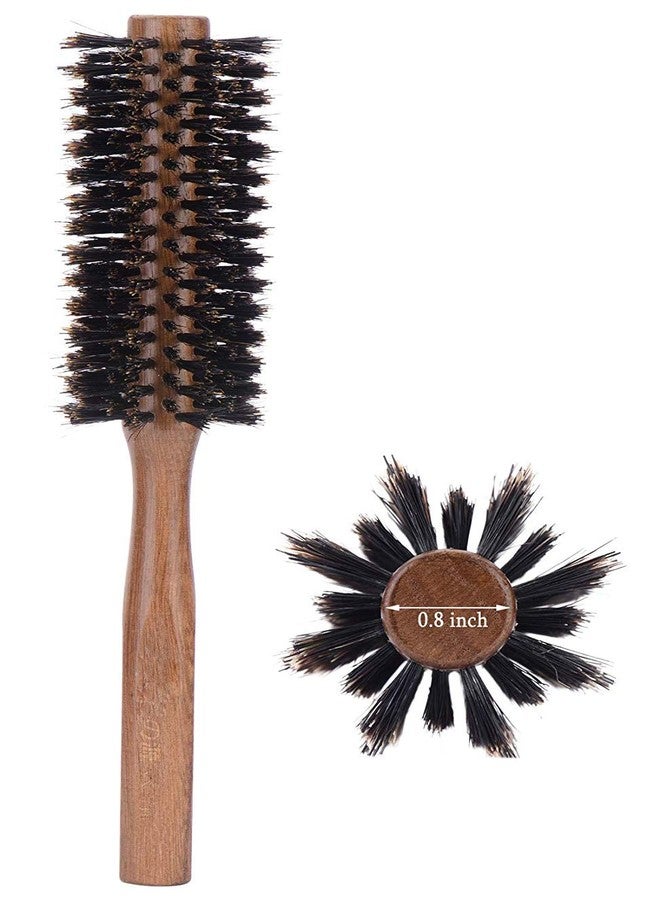 PERFEHAIR Boar Bristle Round Hair Brush for Blow Drying, 2 Inch, for Blowouts, Styling, Volumizing, Curling Short to Medium, Thin, Thick, Straight, Curly, Normal Hair - Image 1