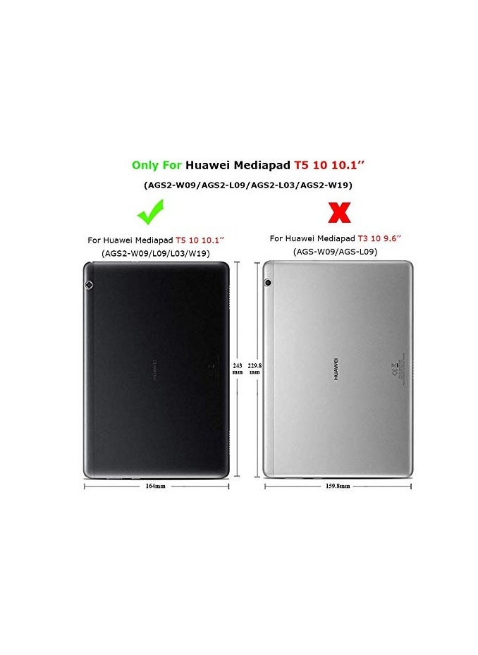 JAMIE - T5 10 Tablet Cover Thumb Shockproof Kids Eva Stand Case For Huawei Mediapad T5 10 10.1 Inch Ags2 W09 Ags2 L09 L03 Shell Funda Red - Image 1