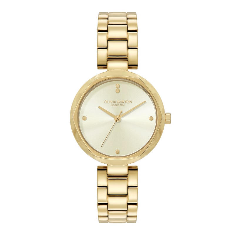 OLIVIA BURTON Round Analog Women'S Ionic Plated Thin Gold Steel Case  Watch - Image 3