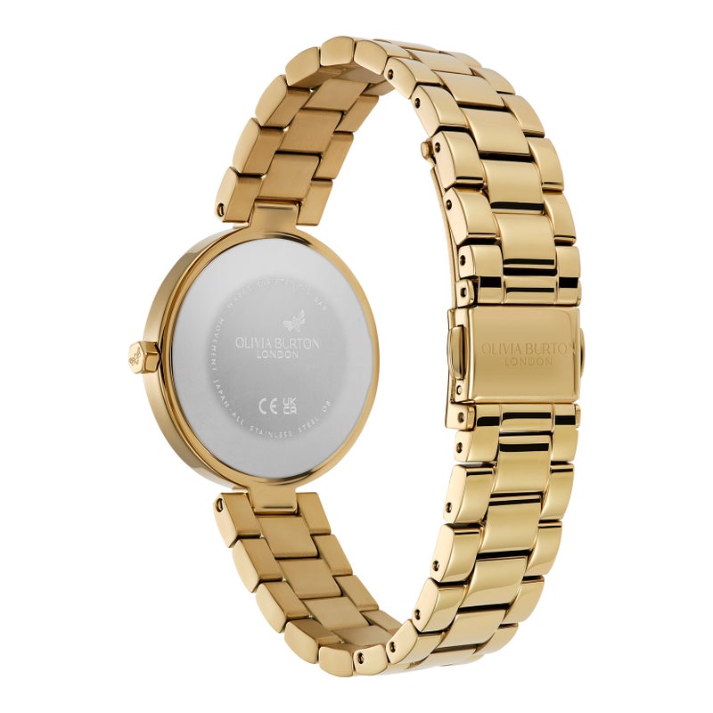 OLIVIA BURTON Round Analog Women'S Ionic Plated Thin Gold Steel Case  Watch - Image 2