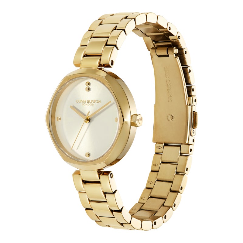 OLIVIA BURTON Round Analog Women'S Ionic Plated Thin Gold Steel Case  Watch - Image 1