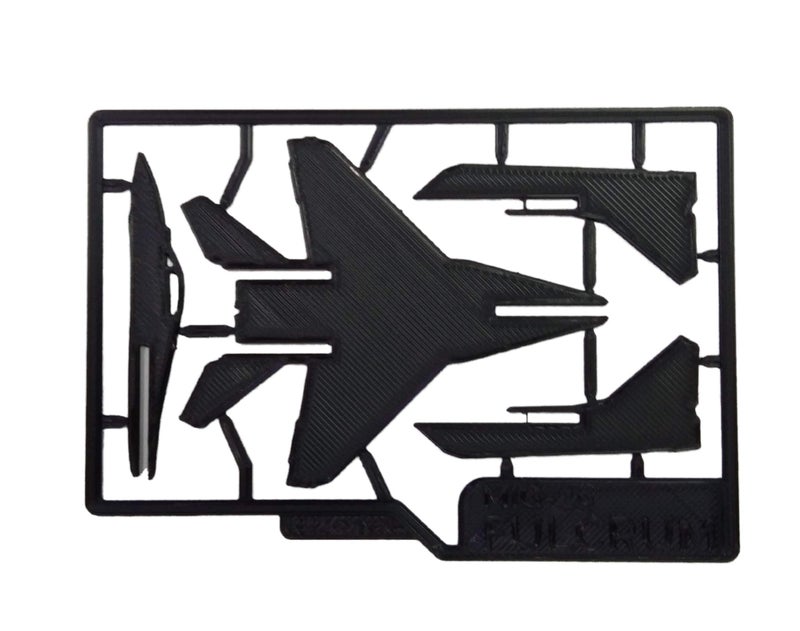 CERO 3D Printed MIG-29 Aircraft Card for Kids (Black PLA Plastic) - Image 4