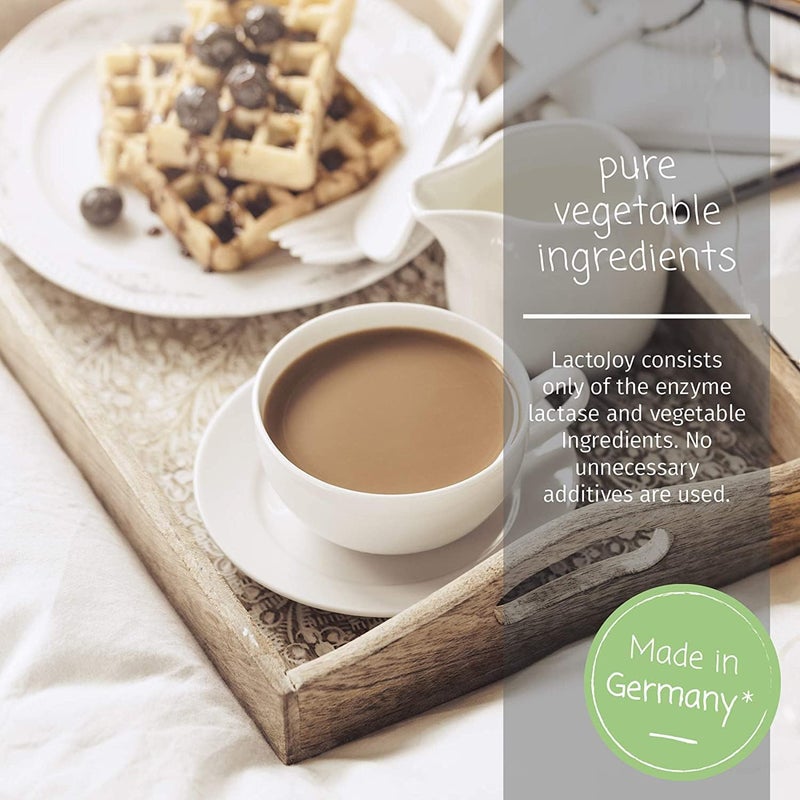 LactoJoy Lactase Tablets Helps with Lactose Intolerance Contains 45 Pcs of ExtraStrength Dose 14500 FCC Lactase Enzyme Tablets 100 Vegan Supports The Lactose Digestion - Image 4