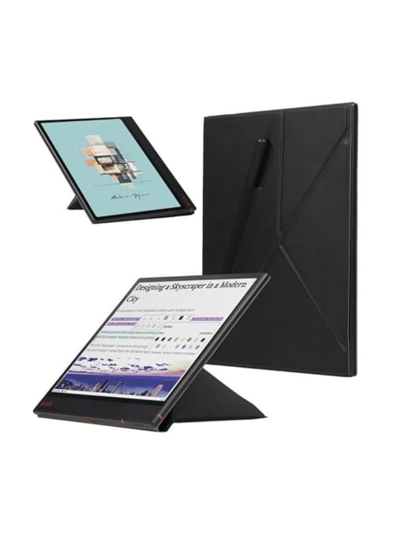 The ultra-thin magnetic adsorption case is compatible with the Onyx Boox Go (2024) 10.3-inch ebook Smart Case, and the multi-fold Funda Boox Go 10.3 Automatic Wake/Sleep stand - Image 1