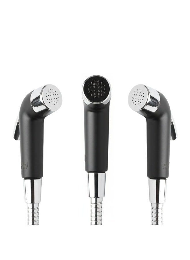 Bold Nero No Leak Shattaf Handheld Bidet Sprayer for Toilet – Ergonomic Trigger, Adjustable Water Pressure, Easy DIY Install, Bathroom Hygiene Spray for Home, Eco Friendly, Black - Image 4
