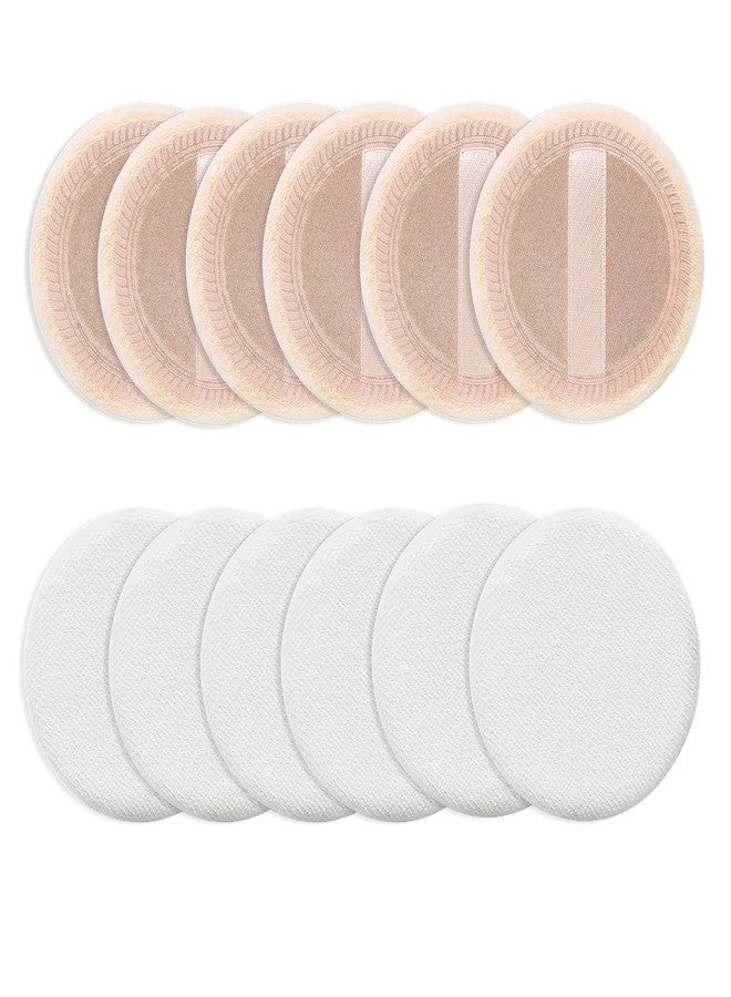 Sibba Beauty Blender Makeup Sponge 12 PCS Fluffy Make Up Foundation Applicator Face Blending Setting Pads Cosmetics Matte Loose Powder Body Paint Wet Dry Application Brushes (white/skin color) - Image 3