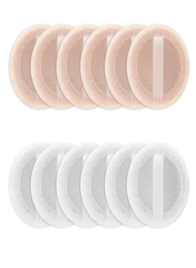Sibba Beauty Blender Makeup Sponge 12 PCS Fluffy Make Up Foundation Applicator Face Blending Setting Pads Cosmetics Matte Loose Powder Body Paint Wet Dry Application Brushes (white/skin color) - Image 1
