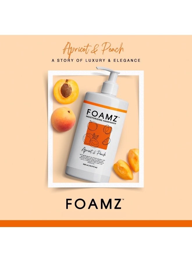 FOAMZ Liquid Hand Wash With Apricot and Peach Scents 500 ml - Image 2