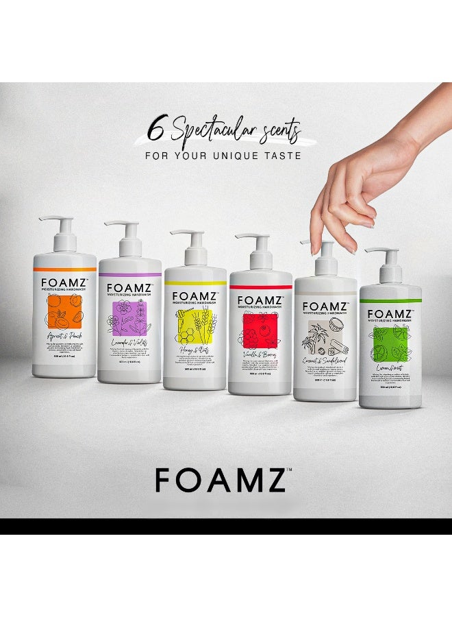 FOAMZ Liquid Hand Wash With Apricot and Peach Scents 500 ml - Image 5