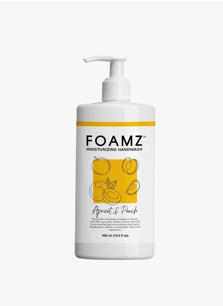 FOAMZ - Liquid Hand Wash With Apricot and Peach Scents 500 ml - Image 1